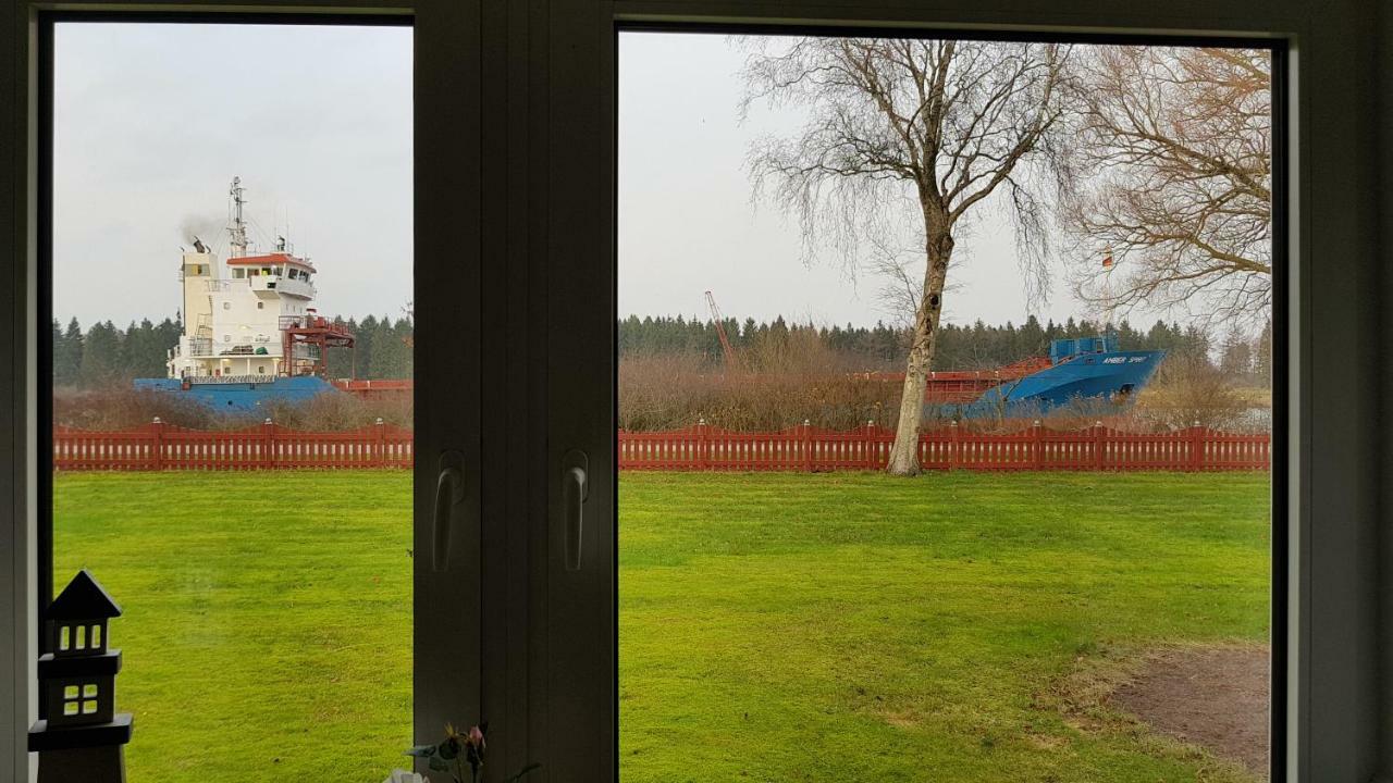 Ruhige Ferienwohnung Direkt Am Nord-Ostsee-Kanal Breiholz Exterior foto